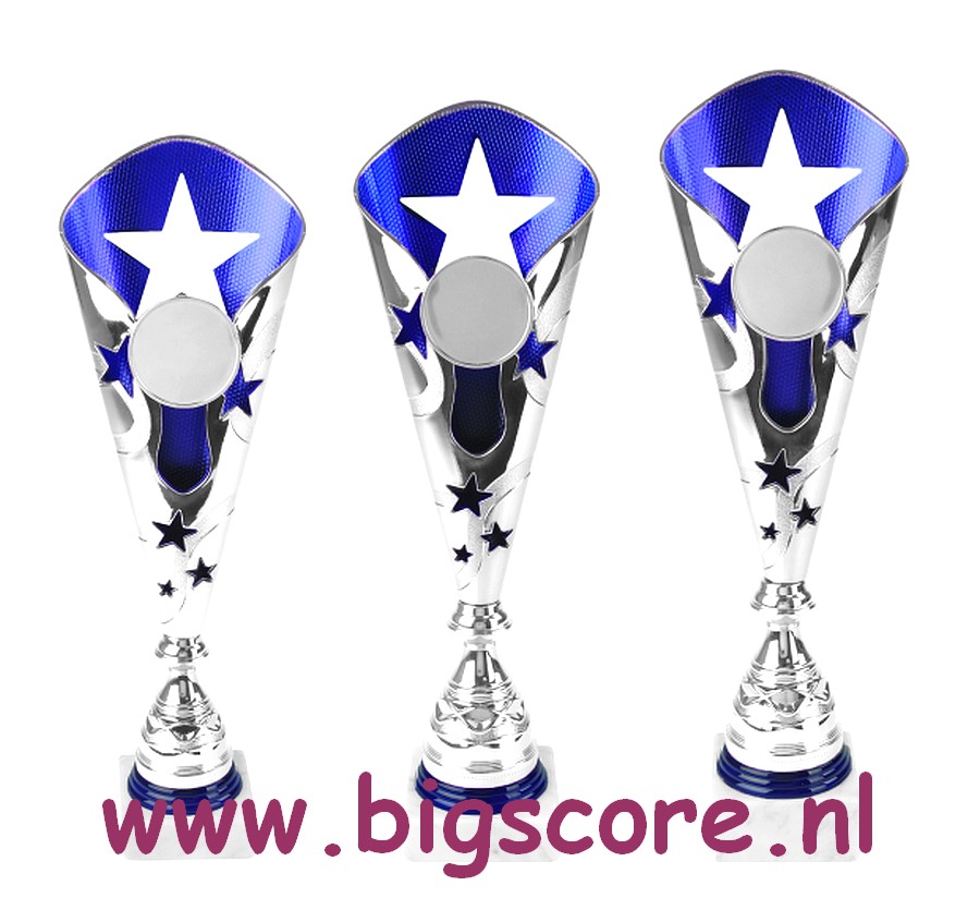 AK5990 Kunststofbeker Blauw-Zilver